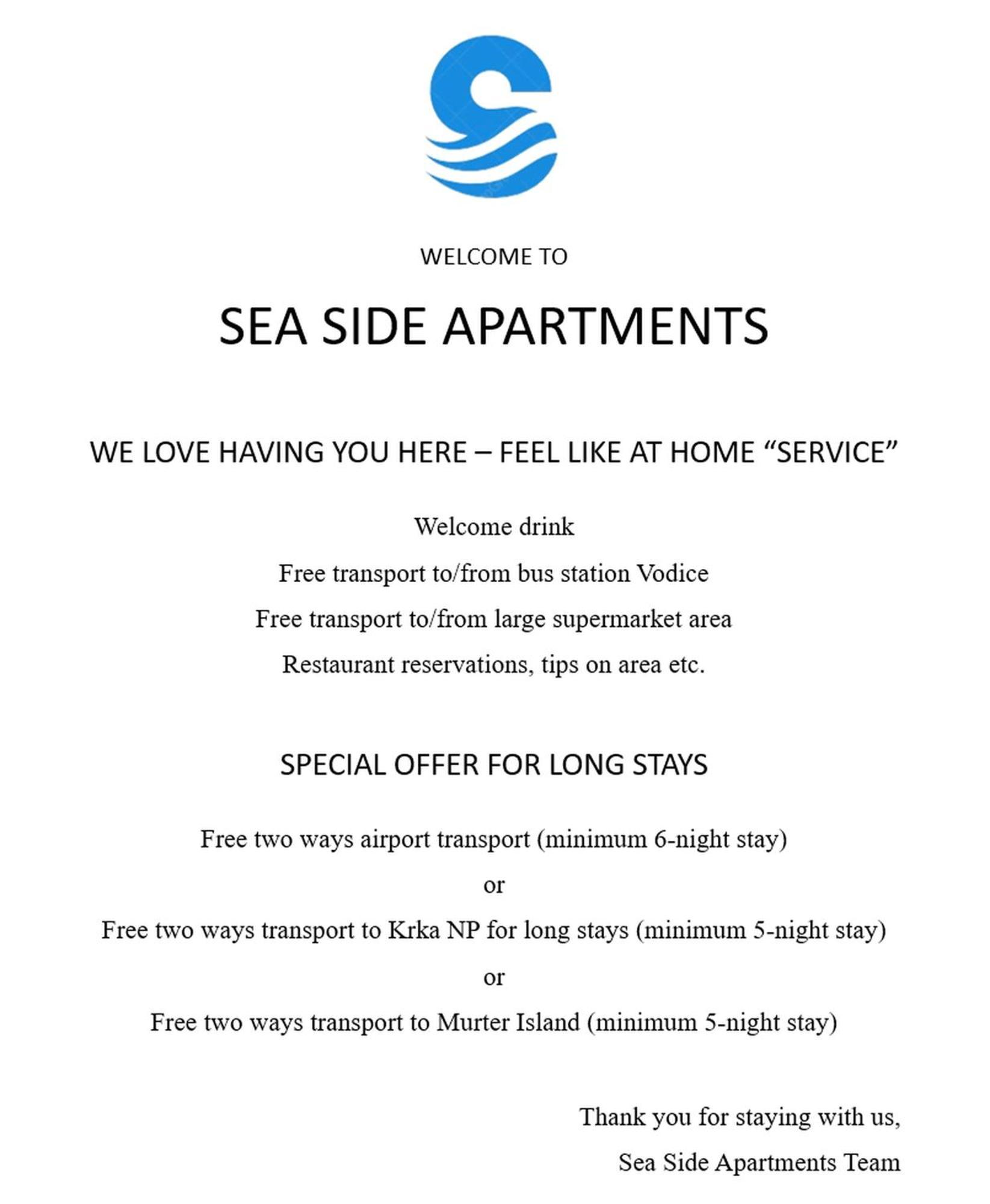 Sea Side Apartments Vodice Dış mekan fotoğraf